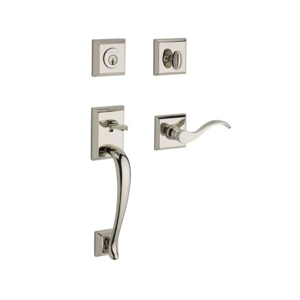 Baldwin Baldwin Reserve SCNAPXCURRTSR055S Cylinder Napa Handleset Right HCurve Lever Square 6AL Latch Dual SCNAPXCURRTSR055S - main